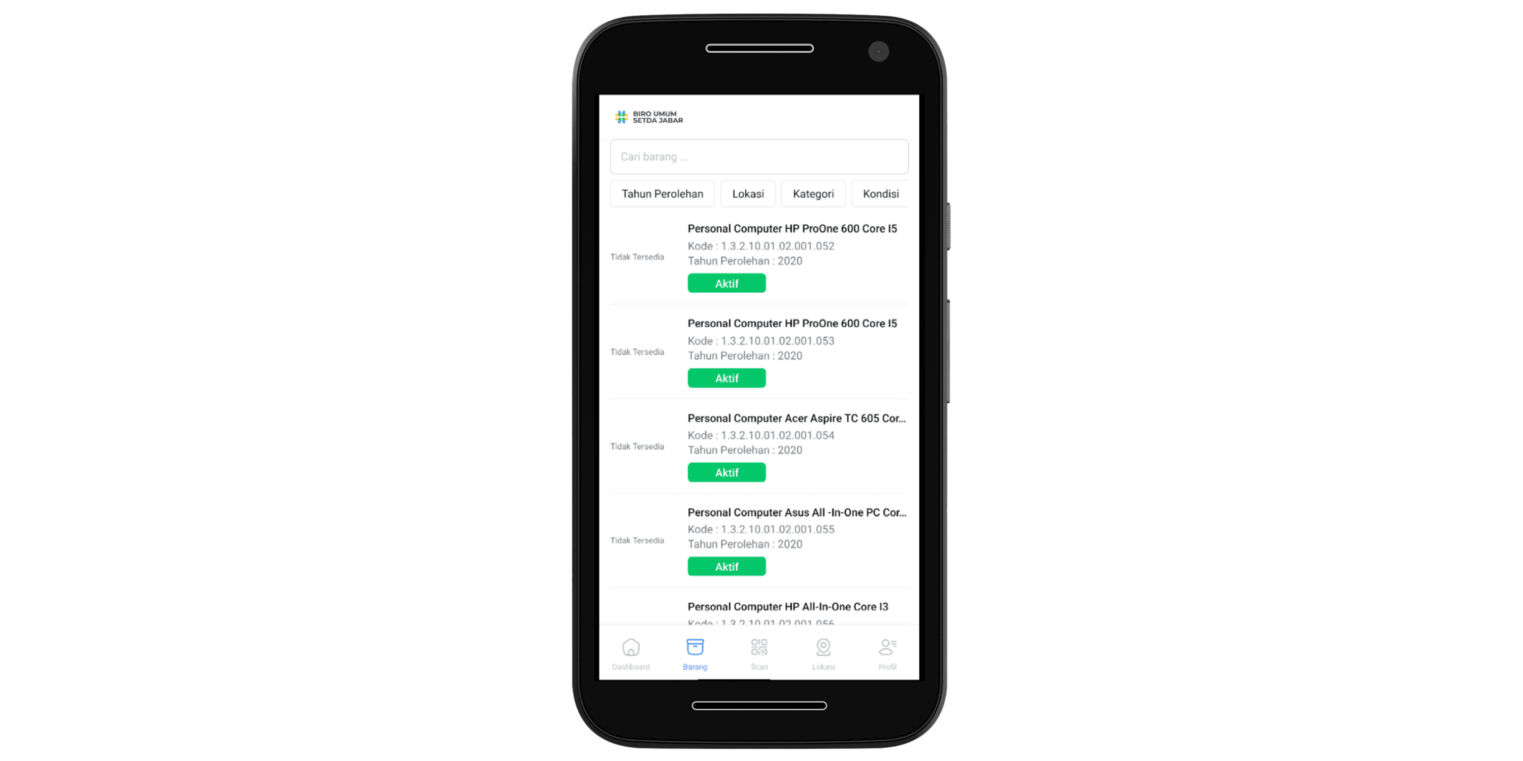 KIB — Manajemen Inventaris Jawa Barat